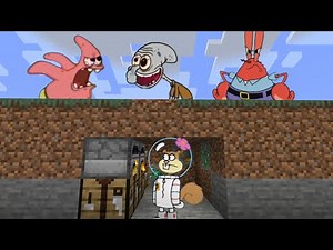 Minecraft Speedrunner Sandy VS 3 Hunters - With Healthbars