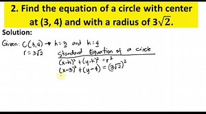 7.2K views · 433 reactions | PRE-CALCULUS || CONIC SECION || CIRCLE | Mathematics Tutorial | Facebook