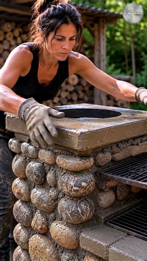 Amazing Stone Outdoor Kitchen Build | DIY Backyard Grill and Cooking Station