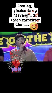 758K views · 28K reactions |  Sayang...Request Song ni Bossing Kay Karen Carpenter Clone... #sayang #clairedelafuente #song #request #singer #EATBULAGA #eatbulagatv5 #eatbulagaTVJ #TVJ #TVJonTV5 #TVJsaTV5 #TVJEatBulaga #reelsviral #reelsvideoシ #fbreelsfypシ゚ #reelsviralシ #fbreelsfypシ゚viralシ | Glessie Alonzo | Facebook