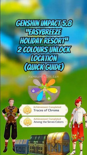 Easybreeze Holiday Resort | 2 Colours Unlock | Genshin Impact #genshinimpact #hoyocreators