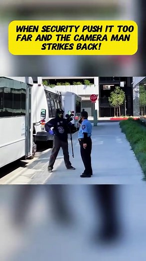 Security Guard Tries to Intimidate Cameraman — Instantly Regrets It! 😳📸 | Us Ops