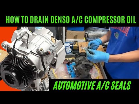How to Drain Denso AC Compressor and Replace Seals