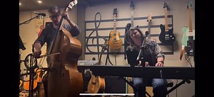 Grey Foggy Day live from Old Shop Haven, featuring Desmond Smith on the big fiddle 💜 | Kathy Stock