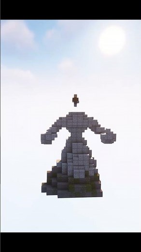 How to build a woman statue in Minecraft | Timelapse | Tutorial