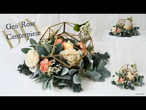 DIY Rose Gold Geometric Wedding Centerpieces | Weddings On A Budget | DIY Tutorial