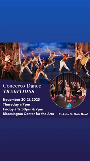 Next up... Meet Concerto Dance Artist Morgen Chang, returning to the stage with Concerto Dance after making her company debut in Girls in the Band in 2022. Catch Morgen next week in Traditions at the Bloomington Center for the Arts! Tickets: https://www.vancoevents.com/us/events/landing/58204? | Concerto Dance by Jolene Konkel