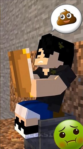 Poop 💩 Toilet 🚻 Minecraft Animation #minecraft #animation #minecraftshorts #roblox #herobrine