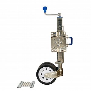 [Hot Item] Xtreme off-Road Tube Mount Swivel Heavy Duty Boat Trailer Jack with 25cm Universal Guide Double Wheel for RV Camper Vehicle