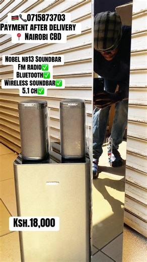 Call us on 0715873703 for orders and delivery arrangements Key Specifications: System Channel: 5.1 Channel (True Surround Sound) Total Power Output: 275 Watts Configuration: Soundbar (with 3 built-in speakers), 8-inch Wireless Subwoofer, and rear surround speakers Speaker Configuration: 8” Subwoofer 2.25” x 6 (units) 2.5” x 2 (units) Connectivity: Bluetooth connectivity HDMI ARC Input Optical Input USB Input Auxiliary Input Features: Wireless Subwoofer FM Function LED Display Remote Control DSP-