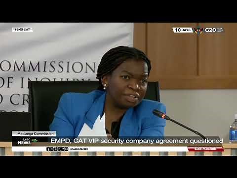 Madlanga Commission | EMPD, CAT VIP security company agreement questioned