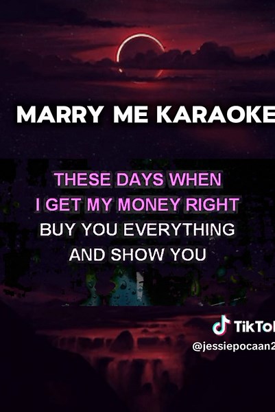 Marry Me Karaoke Duet - Sing Along with Lyrics