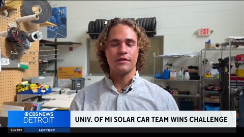 University of Michigan solar car team wins challenge