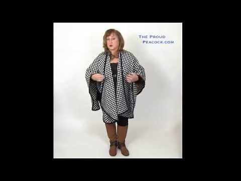 Proud Peacock: How to Wear A Ruana Cape by Kathie Plaskiewicz