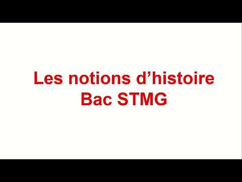 [Terminale STMG] TOUTES les notions du programme d'histoire