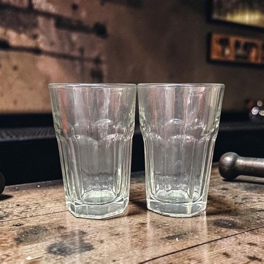 Libbey Duratuff Clear Flat Juice Tumblers, Set of 2,  8oz Pressed Glassware