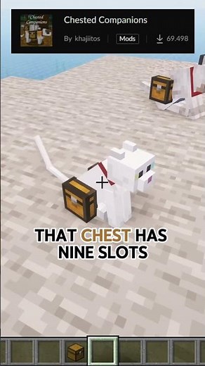 Chested Companions Minecraft Mod #minecraft #mods #minecrafttutorial #gaming #minecraftbuilding