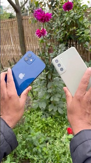 Samsung S21 Fe vs IPhone 12 #smartphone #trending #cameratest #zoomtest #review #shorts