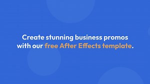 FREE Business Promo Video After Effects Template