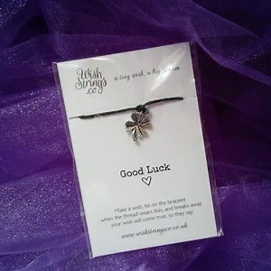 Beautiful wish string bracelets perfect to pop in the post and let someone know you're thinking of them.. X https://www.ihearthomes.co.uk/wish-string-bracelets-13472-p.asp #wish #message #bracelet #ihearthomes | Ihearthomes