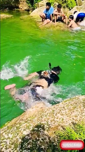 "EPIC Wild Swim in Jungle River! (So Refreshing!)"