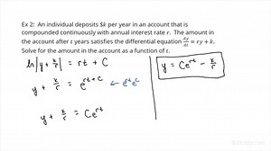 Determining General Solutions to Problems Involving Differential Equations in Real World Applications | Calculus | Study.com