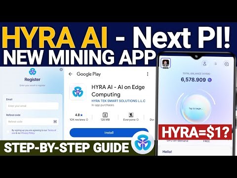 Hyra AI Next Pi Network? | New Mining App Hyra Network 1HYRA=$1 and KYC Validation Full Tutorial