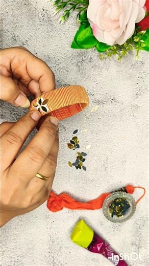 Thread bangles making for beginners/thread bangles making/cotton thread bangles new model#shorts#art