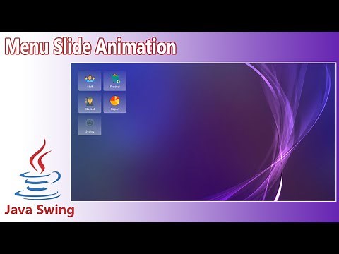 Java Swing UI Design - Menu Slide With Animation