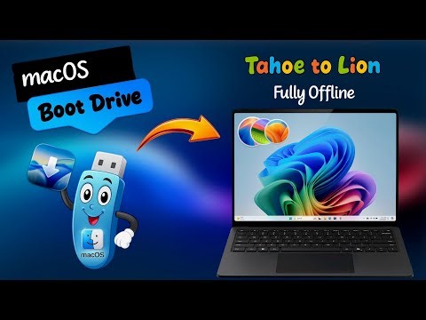 How to Create macOS Bootable USB Drive on Windows from macOS Tahoe to Mac OSX Lion | Fully OFFLINE