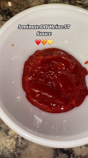 Hubby wanted Heinz 57 Sauce last night with dinner and I whipped some up fresh for him in less than 5 minutes! 😍❤️🧡💛 • • • #DIY #Sauce #57Sauce #Heinz57 #Cooking #Recipe #SauceRecipe #Homemade #Creative #Wifey #QuickRecipe #EasyRecipe #Delicious #SteakSauce #Heinz #Southern #Xyzcba #FYP #Viral