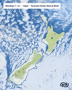 Weather for the rest of Easter 🌦☀ The low to the east of the North Island moves away tomorrow, and the area of high pressure over the South Island spreads over the whole country. There's still plenty of cloud around the South Island though, this is what meteorologists call a "dirty high" ⛅💨 | MetService New Zealand