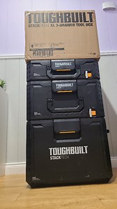5.5K views · 77 reactions | This is why I love these @toughbuilt_europe stackteck tool boxes. Build quality is brilliant and the amount of accessors and combinations available means they can suit anyone. Love how smooth the drawers move and how well they latch. #boxes #toolbox #toolstorage #toughbuild #stacktech #storagedrawers #toolrepair #tools #ad #storage #organisation @toughbuilt | Deandohertygreaser | Facebook