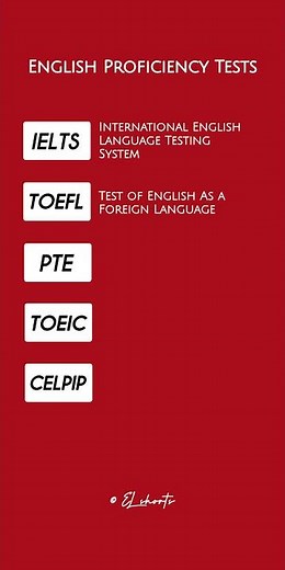 The Most Popular English Proficiency Tests!