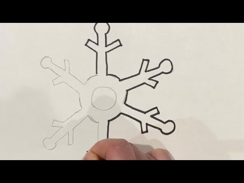 How to draw a snowflake @AlliesArtforKids