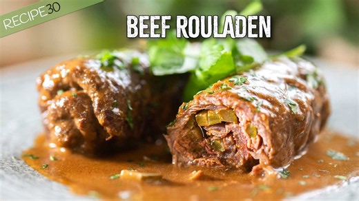 Beef rouladen - delicious beef rolls from Germany