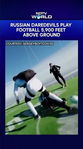 At 1,800 Metres, This Hot Air Balloon Football Match May Be A World Record