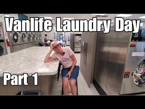 Van Life Laundry Day (Part 1) | Gathering & Washing a Month of Clothes