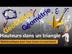 How to draw a height in a triangle using a compass?