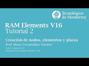 2. Creación de nodos y elementos RAM Elements