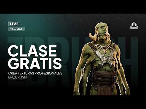 Crea Texturas PROFESIONALES y Realistas para Personajes EN ZBRUSH | CLASE GRATIS EN VIVO