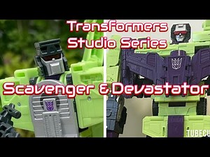 Transformers Studio Series Constructicon Scavenger & Devastator 100% Complete!