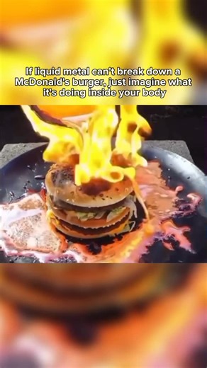 Facts | History | News on Instagram: "🔥 Unbreakable Truth: When a McDonald’s burger can’t be broken down by molten metal, you know you’re facing more than a meal—it’s a masterclass in engineered control. Studies reveal artificial preservatives, emulsifiers, and stabilizers like BHT and carrageenan create a toxic fortress against natural decay, allowing these foods to resist decomposition for weeks or even months. This chemical shell not only evades digestion but also leaves behind harmful resid