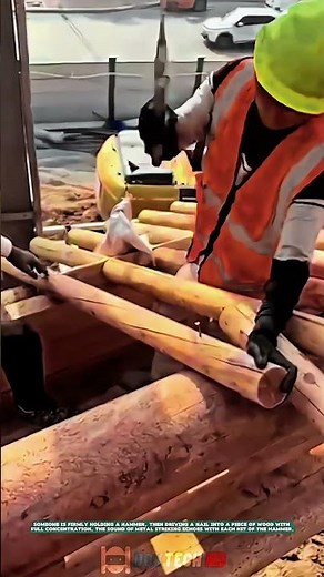 The Job of Nailing Wooden Frame Structures in Building Construction