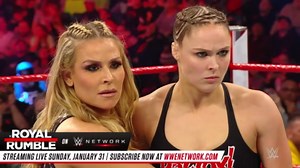 Sasha Banks & Bayley vs. Ronda Rousey & Natalya: Raw, Jan. 21, 2019 (Full Match)