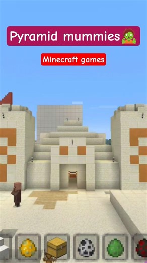 pyramid mummy Minecraft games house #shorts #shorys #ytshorts 🧟