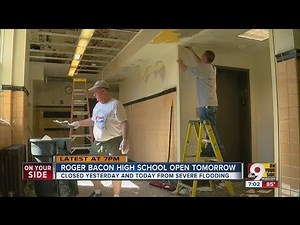 Flooded schools reopen Wednesday after two-day cleanup