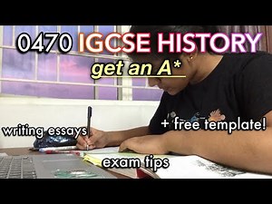 HOW TO GET A*/9 in IGCSE CIE HISTORY | writing answers, making notes, study tips IGCSE revision tips