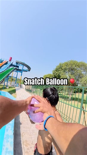 Bella Ciao Playground Parkour snatch Balloon Waterslide 😱pov