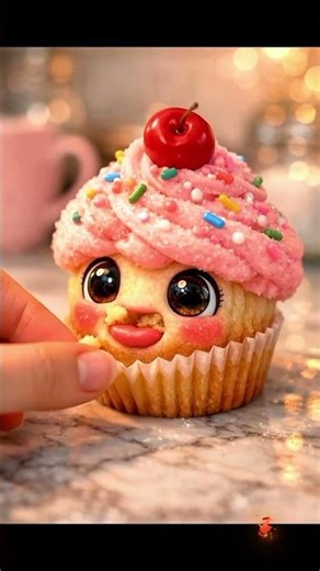 Most Satisfying Cake Bite! 😍 Cute Cupcake ASMR